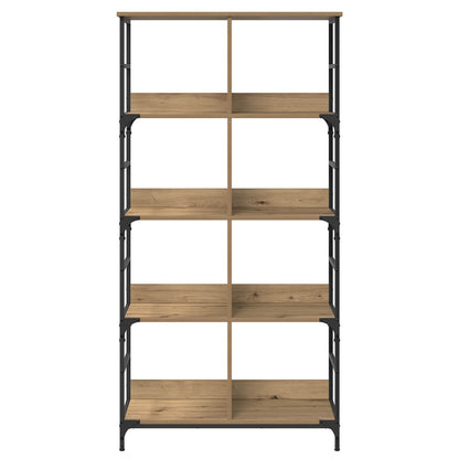 Bookshelf 4-Tier 78.5 x 33 x 153 cm metal PB Artisan oak