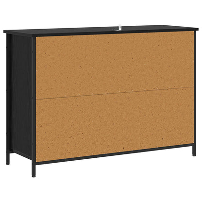 Sideboard Black Oak 100 x 35 x 70 cm Engineered Wood