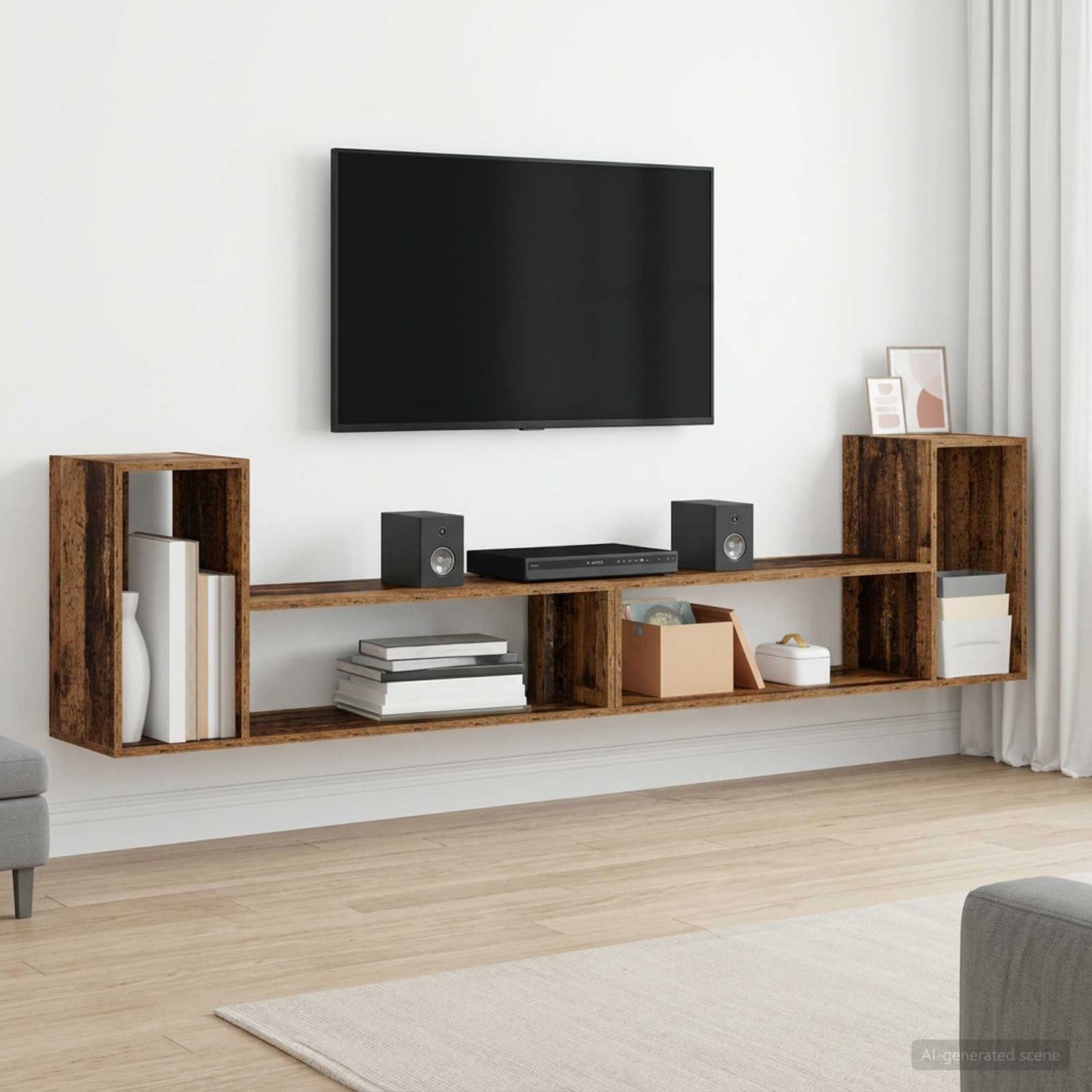 TV Cabinet 100 x 30 x 50 cm Old Wood Engineered Wood