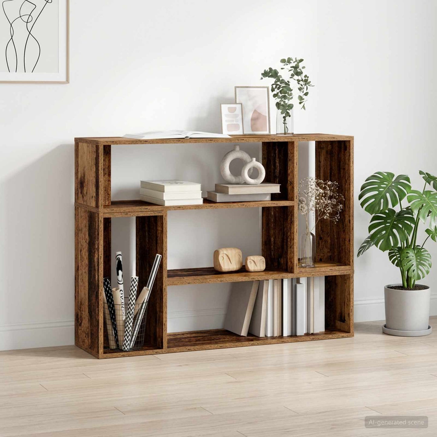 TV Cabinet 100 x 30 x 50 cm Old Wood Engineered Wood