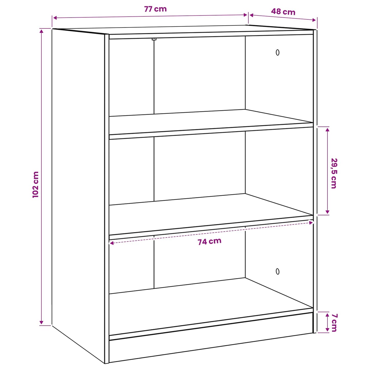 Wardrobe with Shelf with Storage Old wood 77 x 48 x 102 cm PB