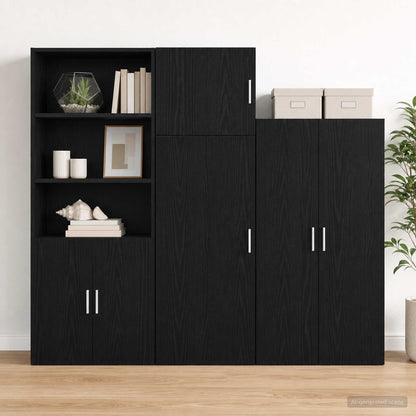 Wall Cabinet Black Oak 45 x 42.5 x 40 cm Engineered Wood