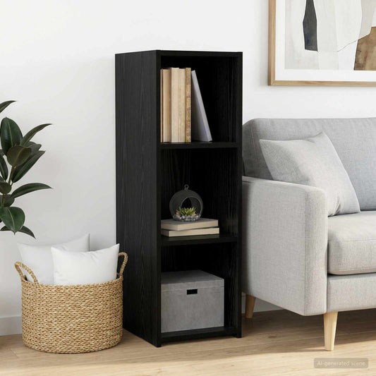 Sideboard Black Oak 30 x 41 x 93 cm Engineered Wood