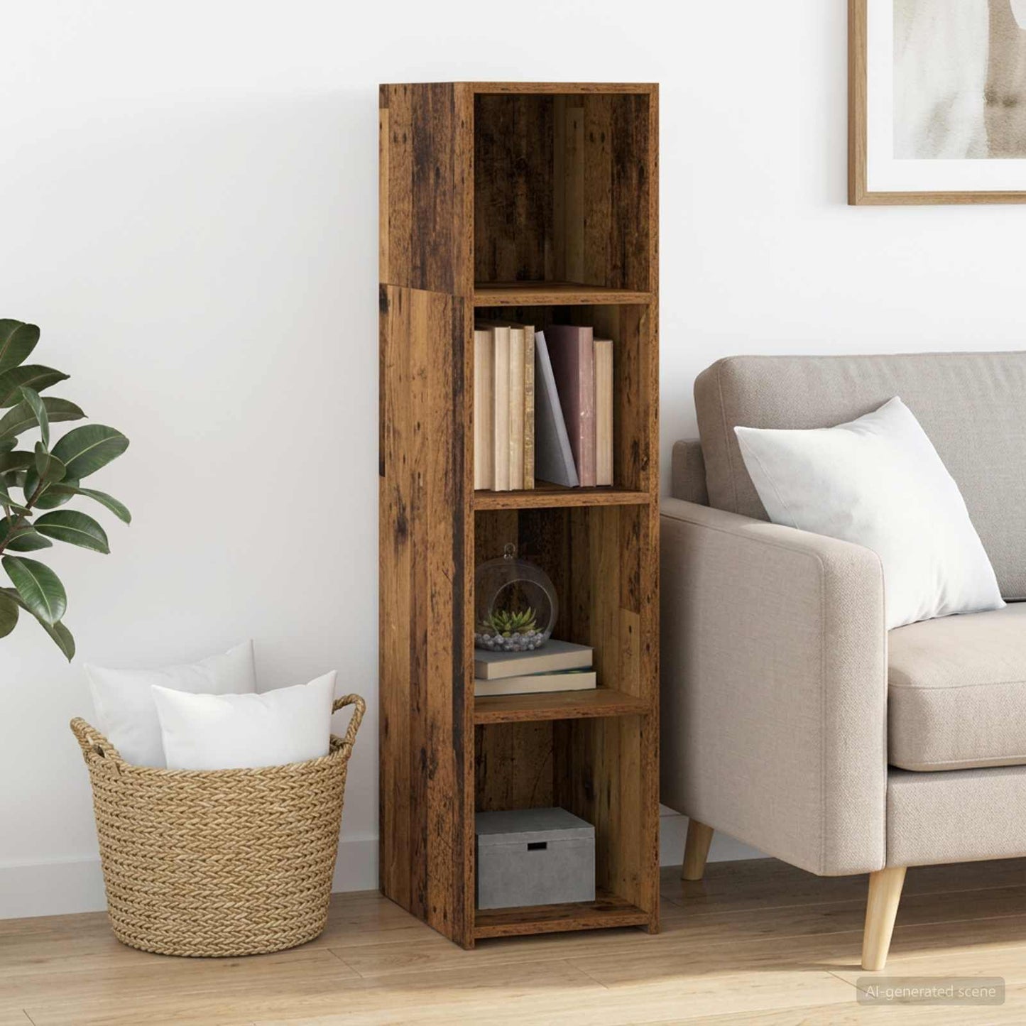 Highboard Old Wood 30 x 41 x 124 cm Engineered Wood