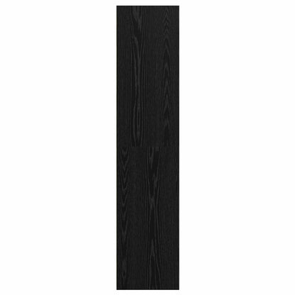 Highboard Black Oak 30 x 41 x 185 cm Engineered Wood