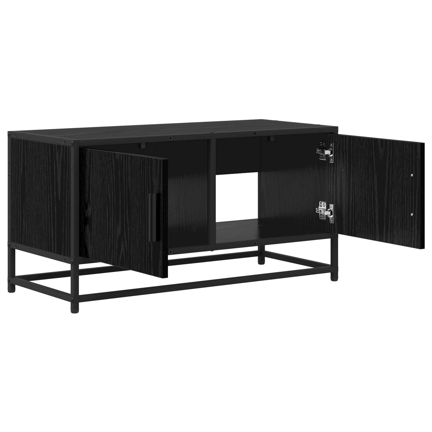 TV Cabinet 80 x 34.5 x 40 cm Black Oak Engineered Wood