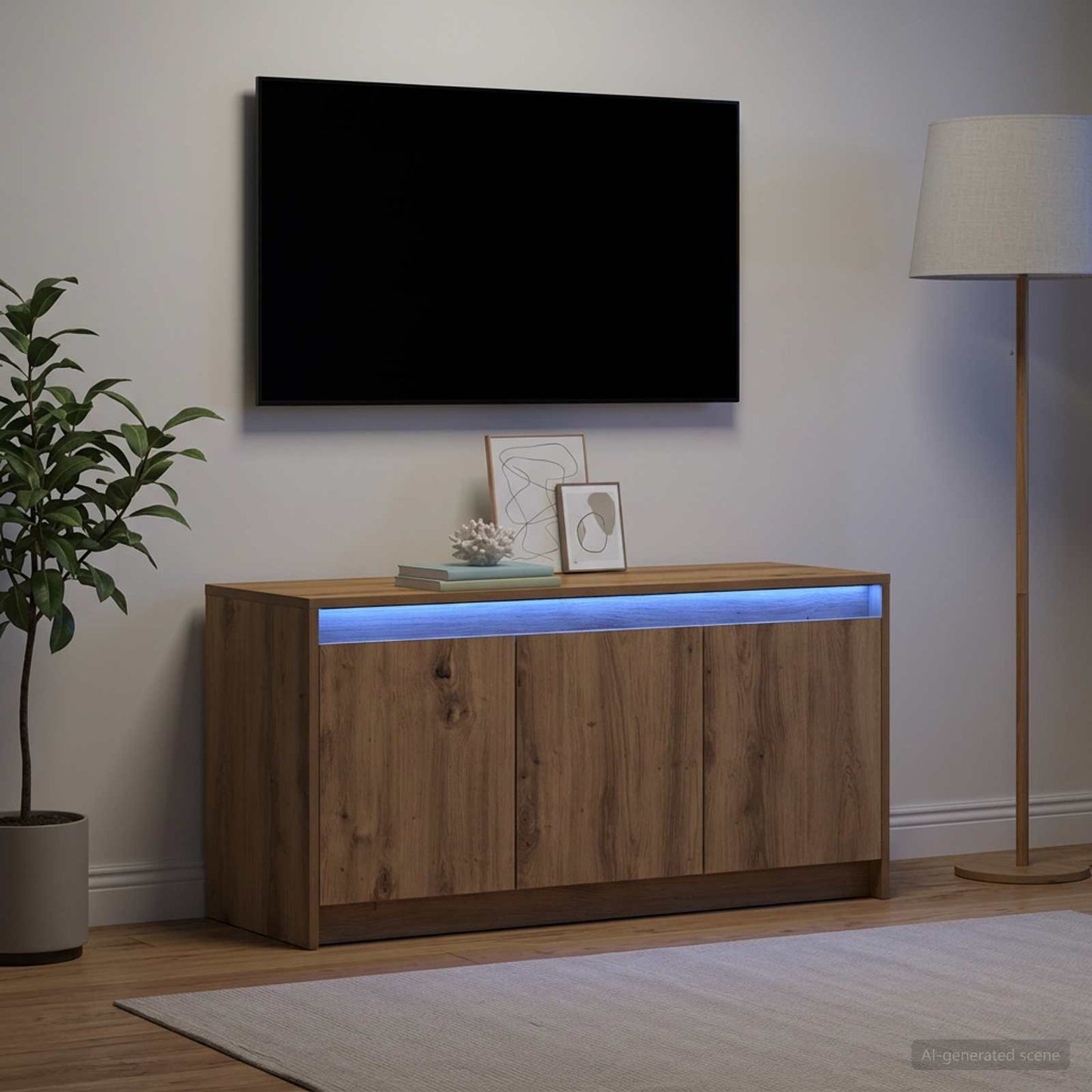 TV Cabinet 100 x 34 x 50 cm Artisan Oak Engineered Wood