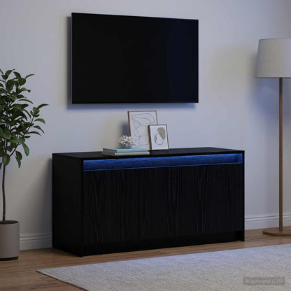 TV Cabinet 100 x 34 x 50 cm Black Oak Engineered Wood