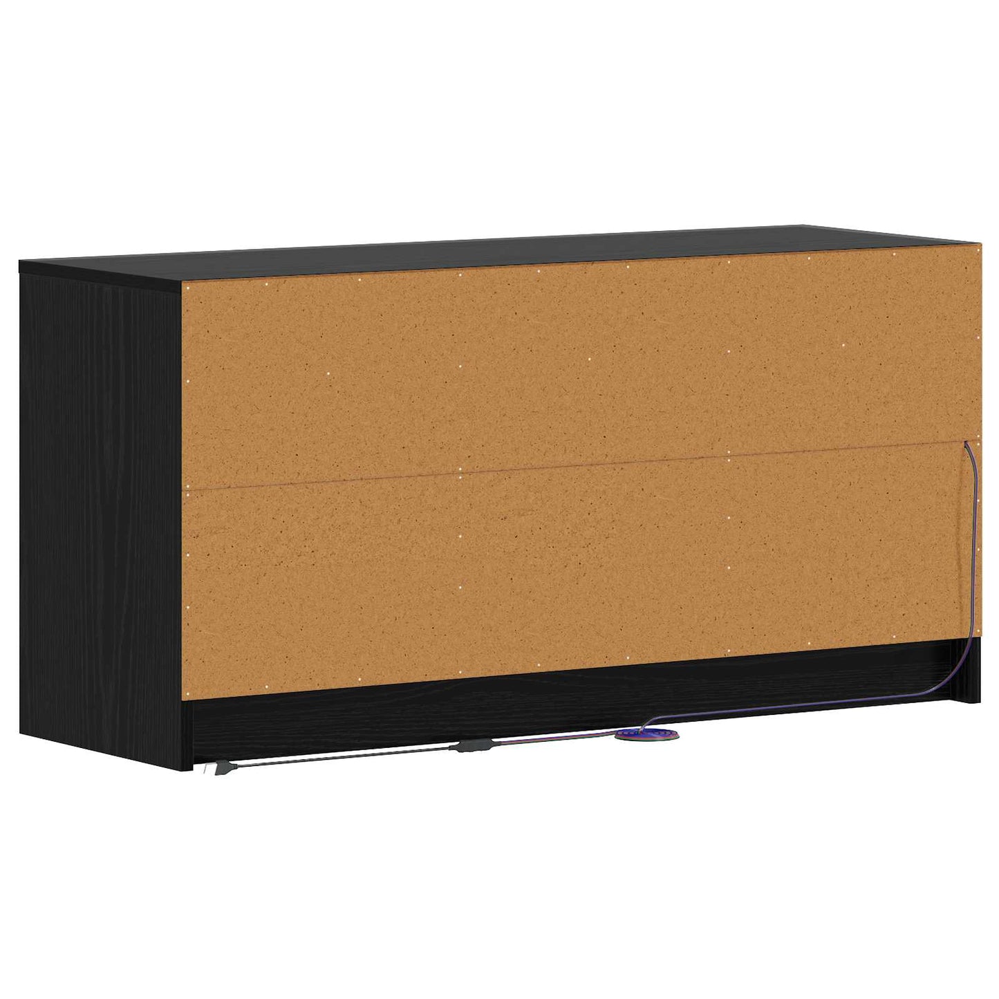 TV Cabinet 100 x 34 x 50 cm Black Oak Engineered Wood