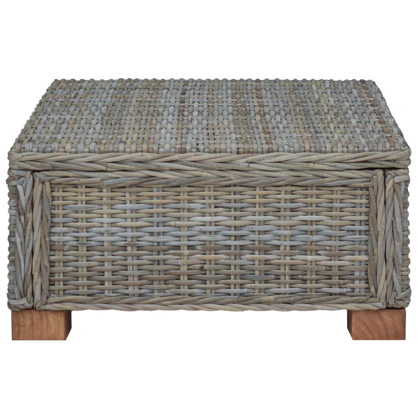 Coffee Table GENDT Natural Rattan Kubu Grey 67 x 60 x 30 cm