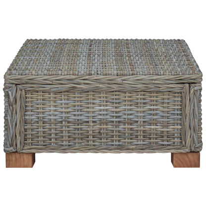 Coffee Table GENDT Natural Rattan Kubu Grey 67 x 60 x 30 cm