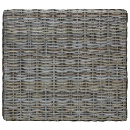 Coffee Table GENDT Natural Rattan Kubu Grey 67 x 60 x 30 cm