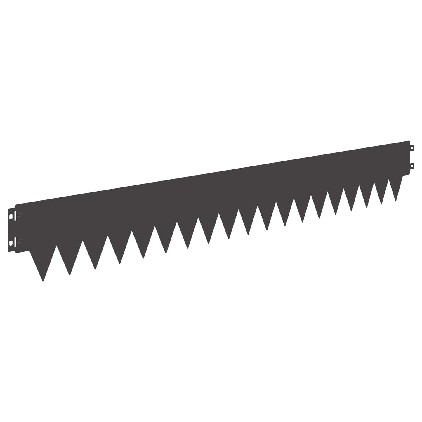 Lawn Edging 10 pcs Length Height 103 x 15 cm Steel Black