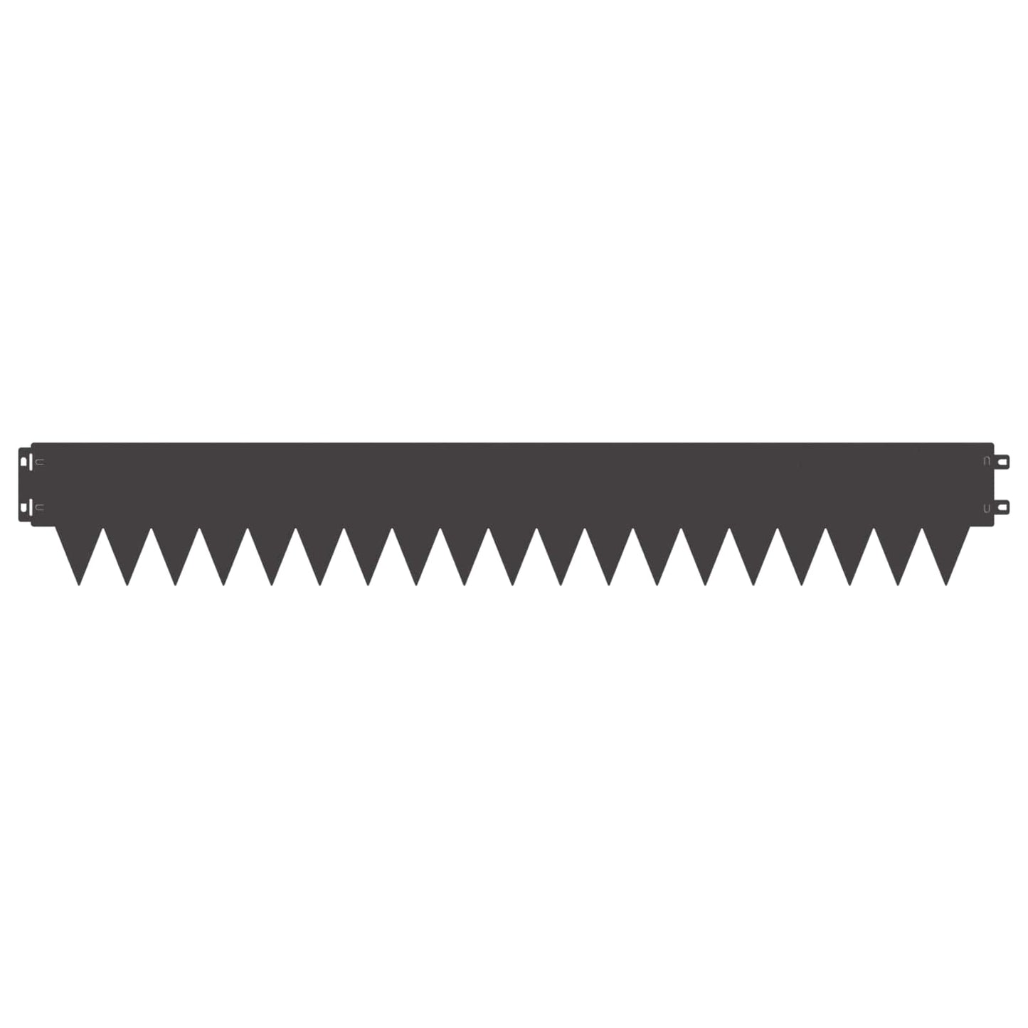 Lawn Edging 30 pcs 103 x 15 cm metal Black