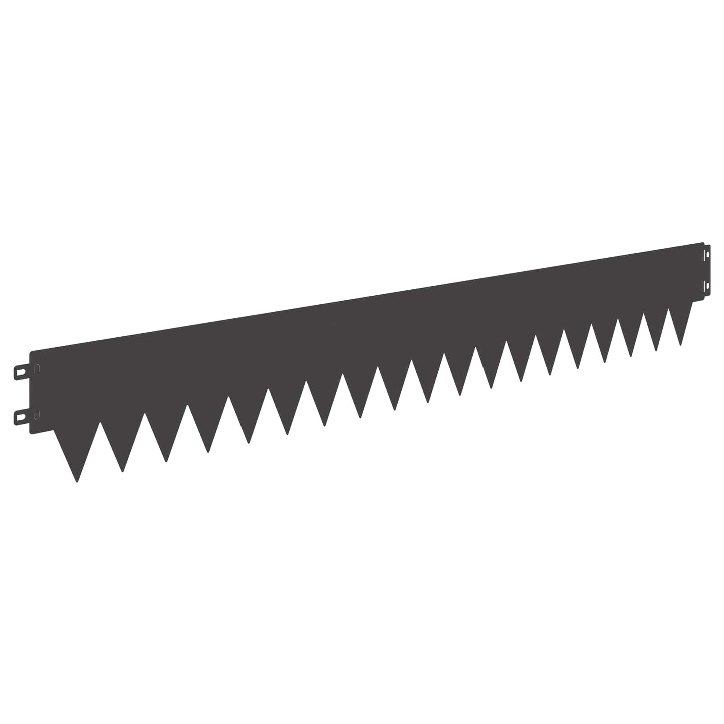 Lawn Edging 50 pcs 103 x 15 cm metal Black