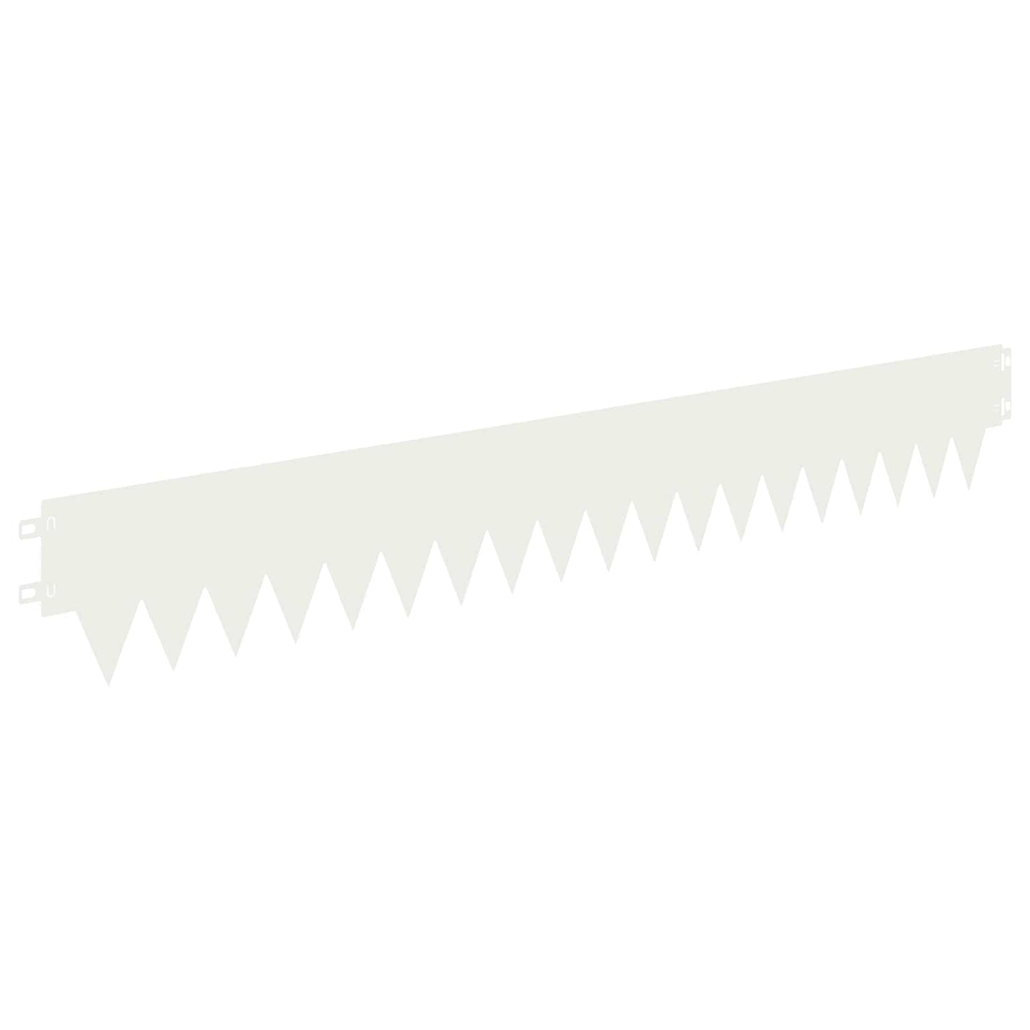 Lawn Edging 10 pcs 103 x 15 cm metal White