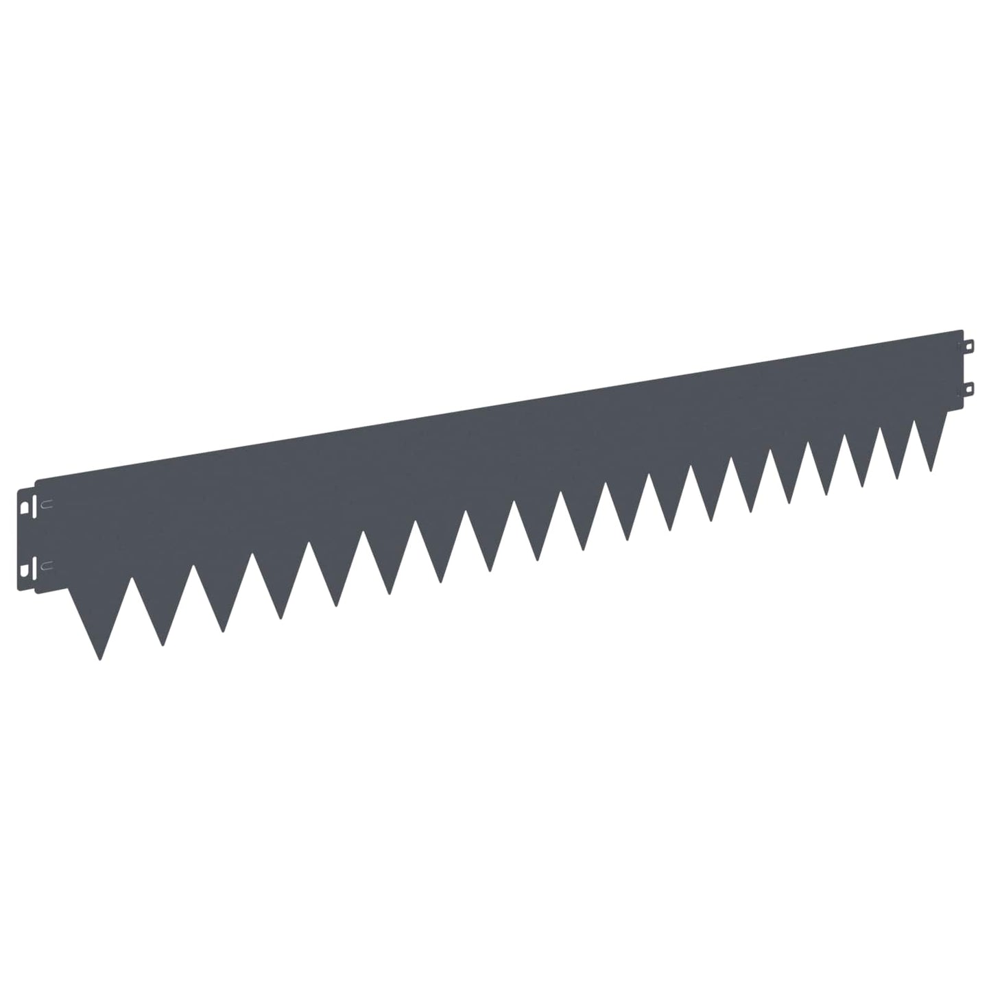 Lawn Edging 10 pcs 103 x 15 cm metal Anthracite