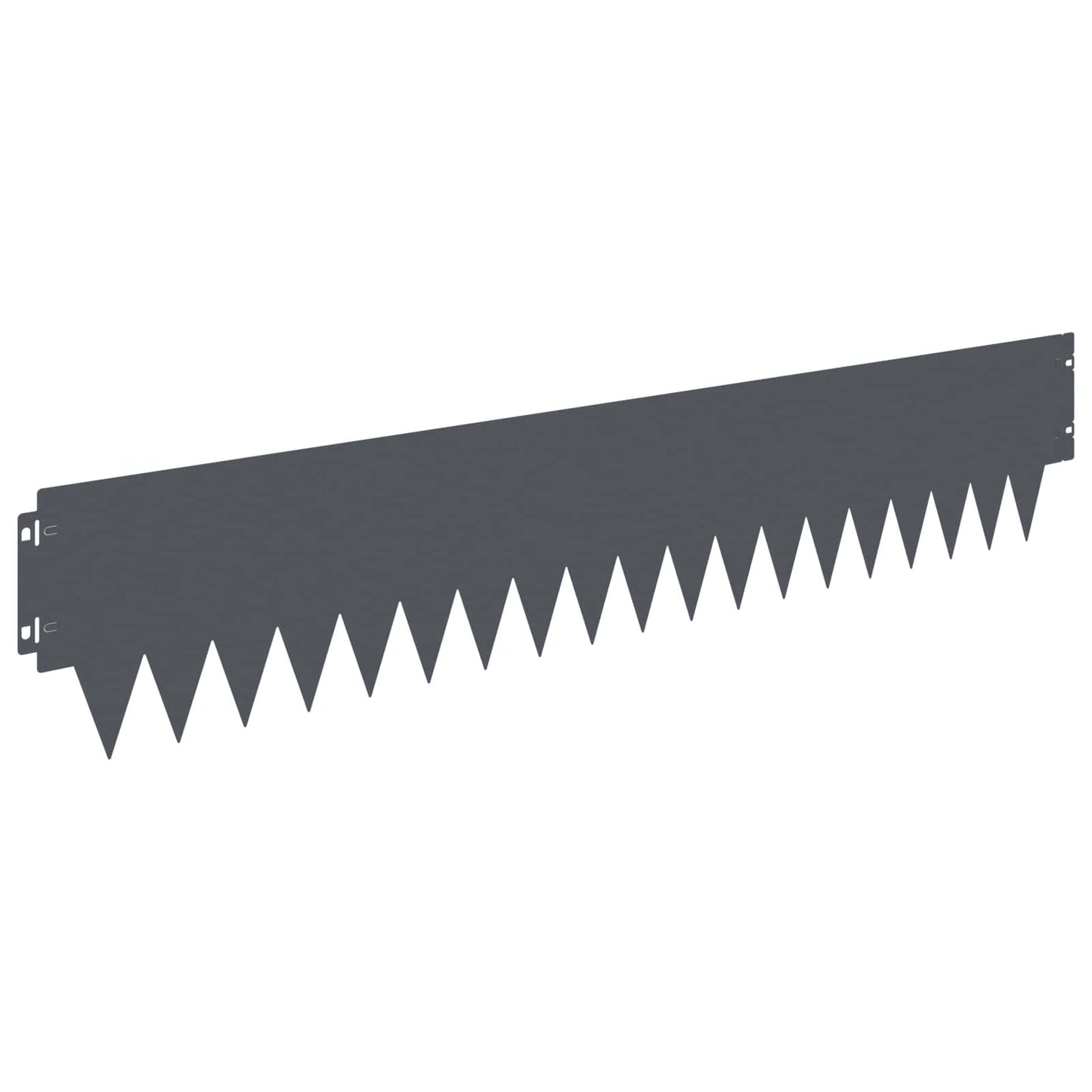Lawn Edging 10 pcs 103 x 20 cm metal Anthracite