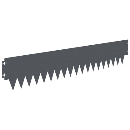 Lawn Edging 20 pcs 103 x 20 cm metal Anthracite