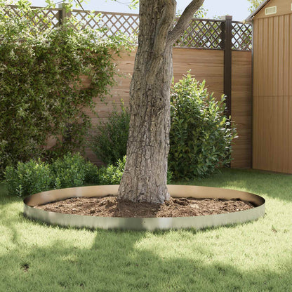 Lawn Edging 20 pcs 103 x 20 cm metal Silver