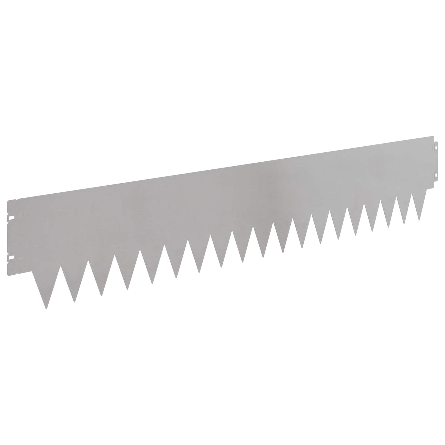 Lawn Edging 30 pcs 103 x 20 cm metal Silver