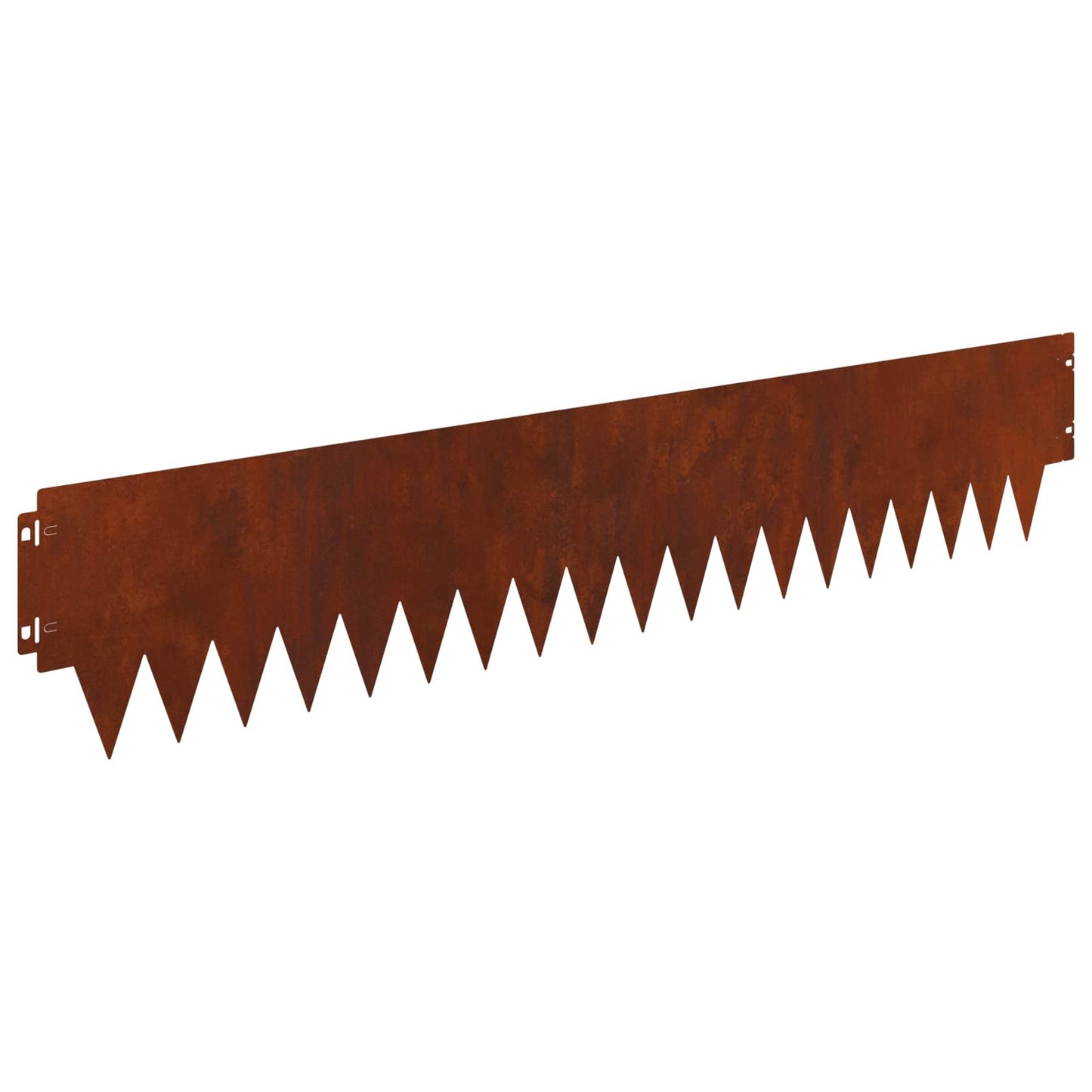 Lawn Edging 10 pcs 103 x 20 cm metal Rusty