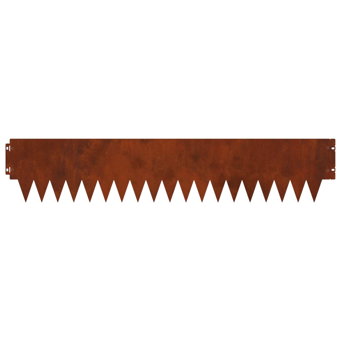Lawn Edging 10 pcs 103 x 20 cm metal Rusty