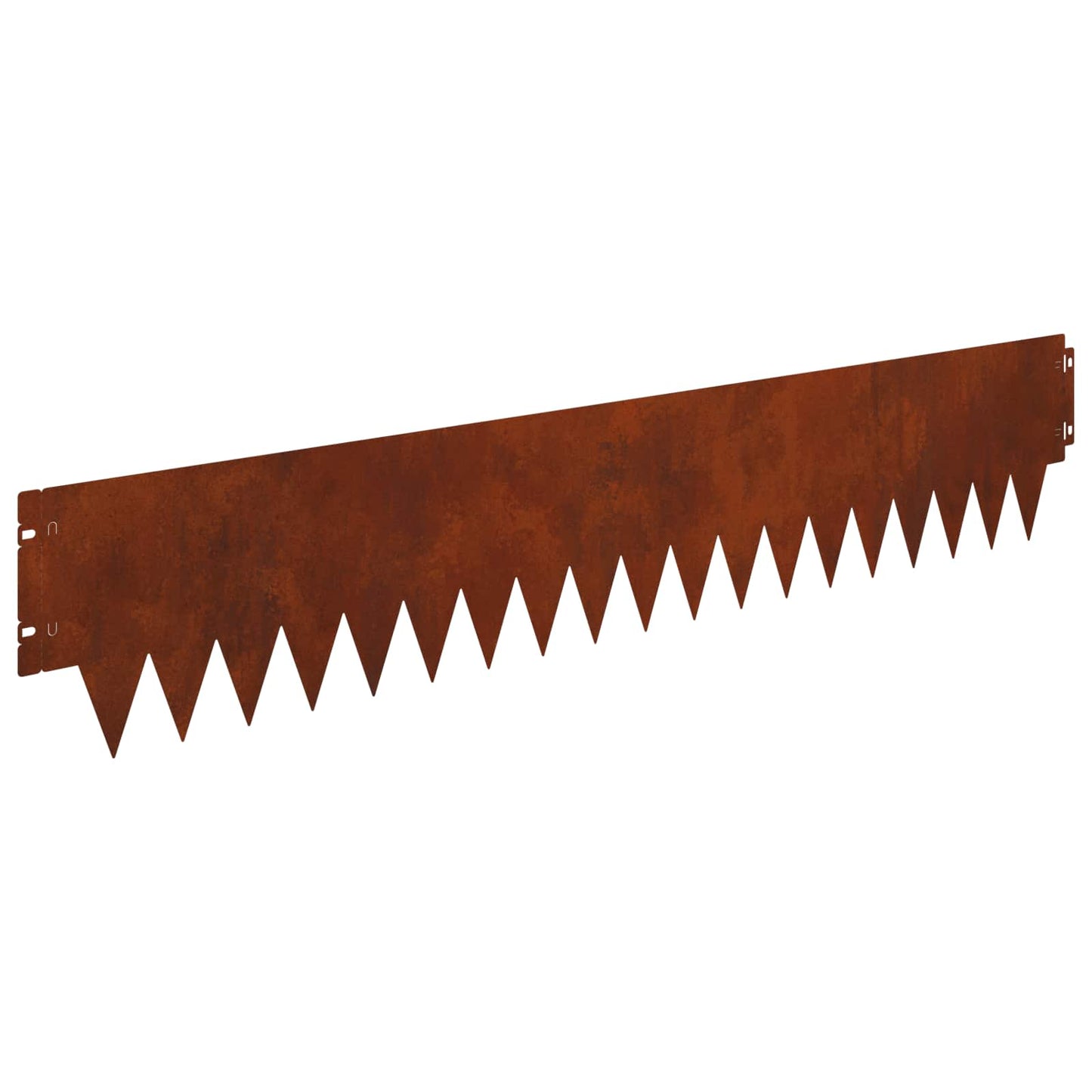 Lawn Edging 30 pcs 103 x 20 cm metal Rusty