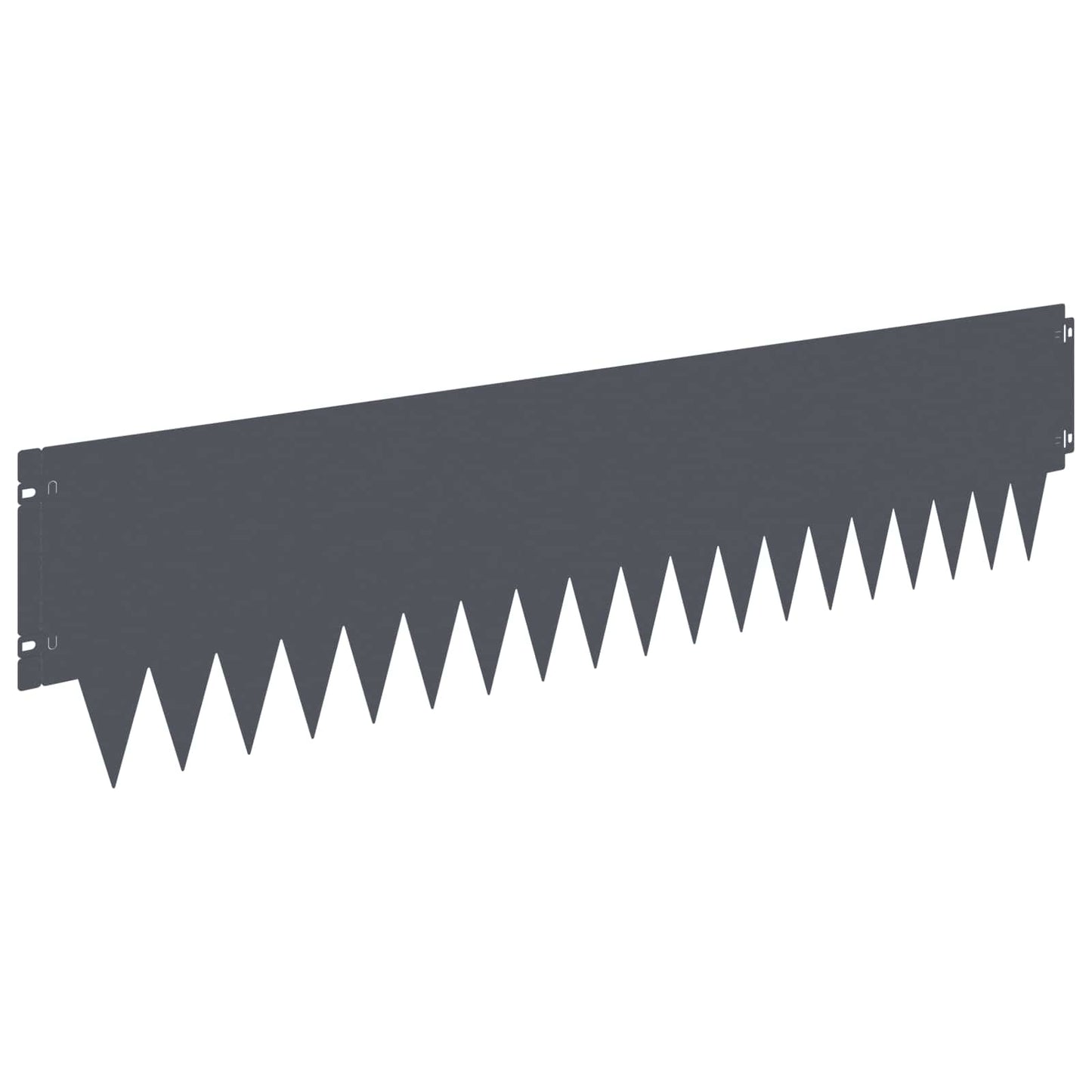 Lawn Edging 20 pcs 103 x 25 cm metal Anthracite