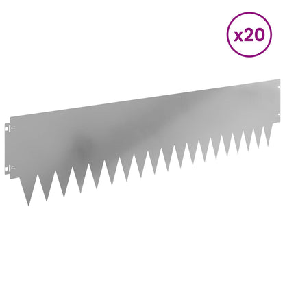 Lawn Edging 20 pcs metal