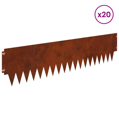 Lawn Edging 20 pcs metal
