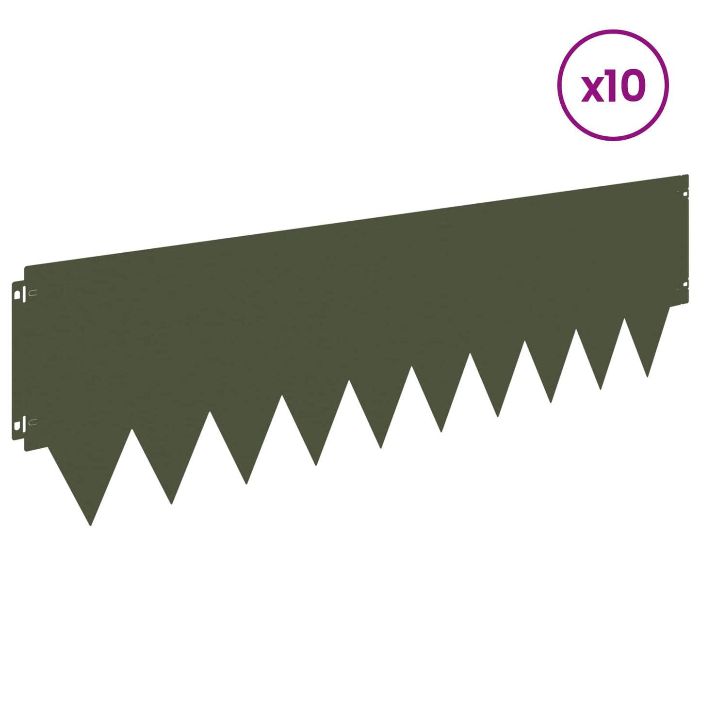Lawn Edging 10 pcs metal