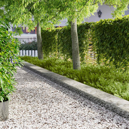Lawn Edging 10 pcs 103 x 30 cm metal Silver
