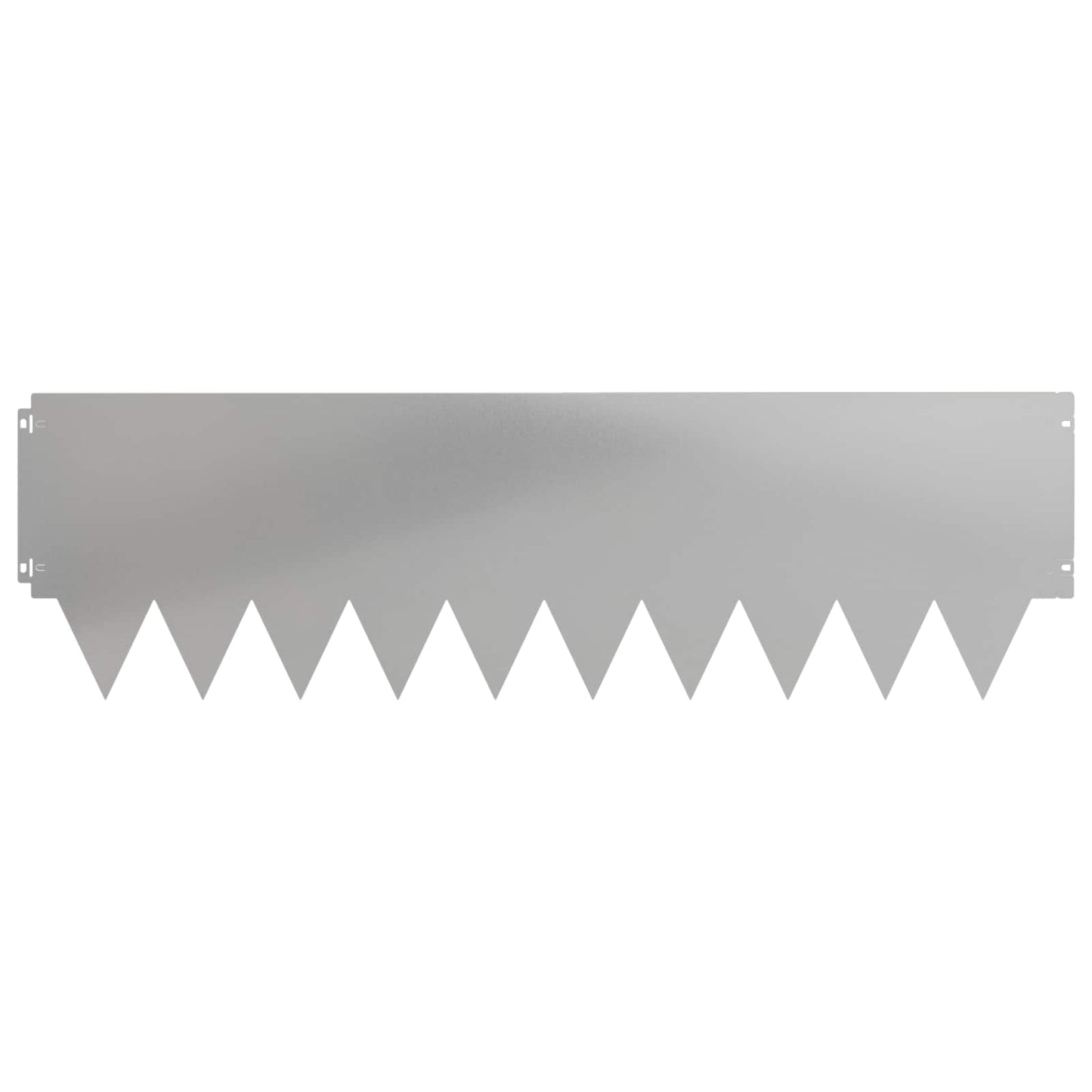 Lawn Edging 20 pcs 103 x 30 cm metal Silver