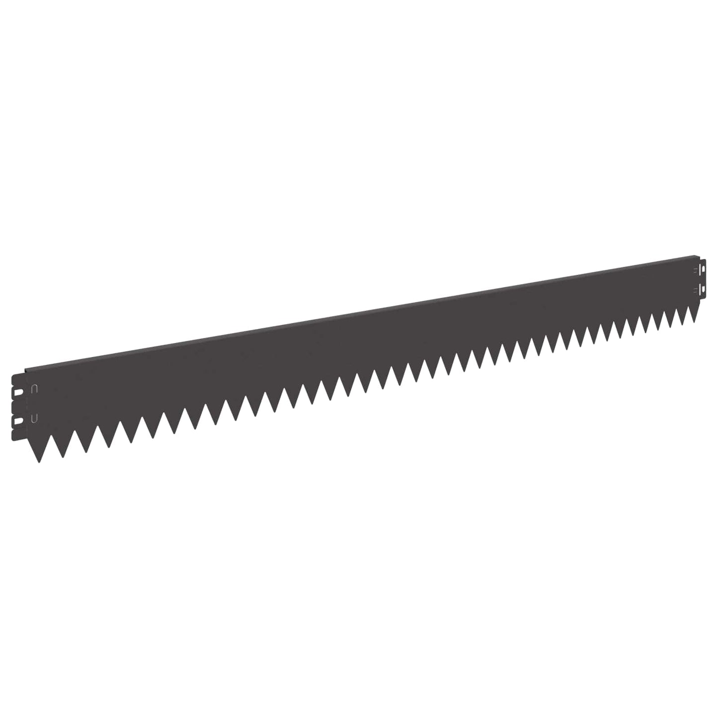 Lawn Edging 50 pcs 103 x 10 cm Steel Black