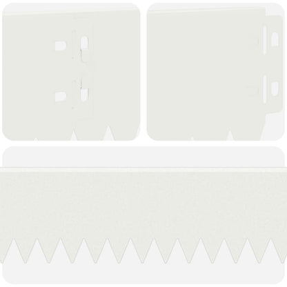 Lawn Edging 30 pcs 103 x 10 cm Steel White