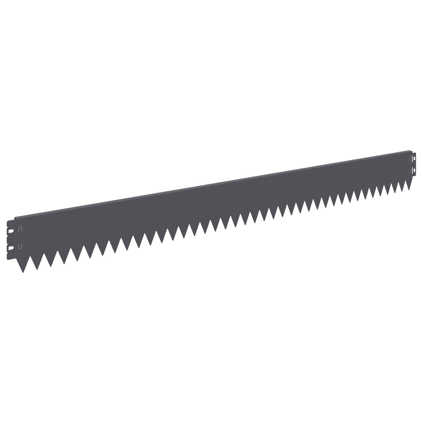 Lawn Edging 50 pcs 103 x 10 cm Steel Anthracite