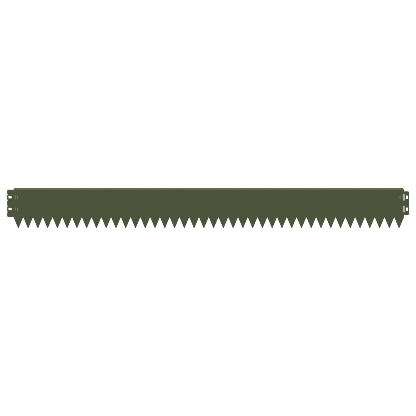 Lawn Edging 10 pcs 103 x 10 cm Steel Olive Green