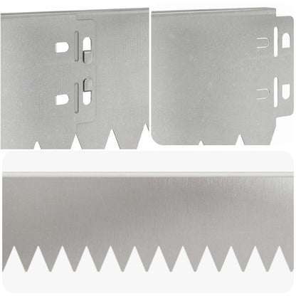 Lawn Edging 20 pcs 103 x 10 cm Steel Silver