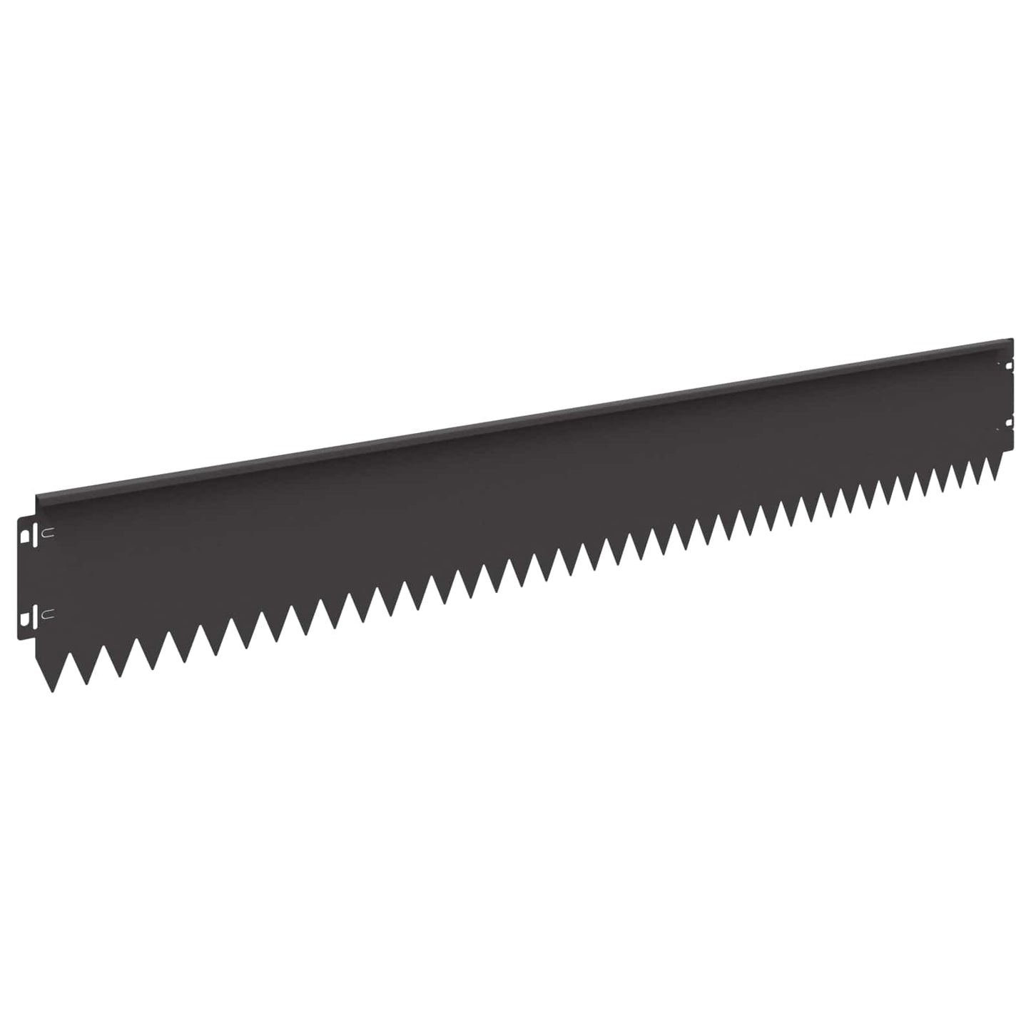 Lawn Edging 10 pcs 103 x 15 cm Steel Black