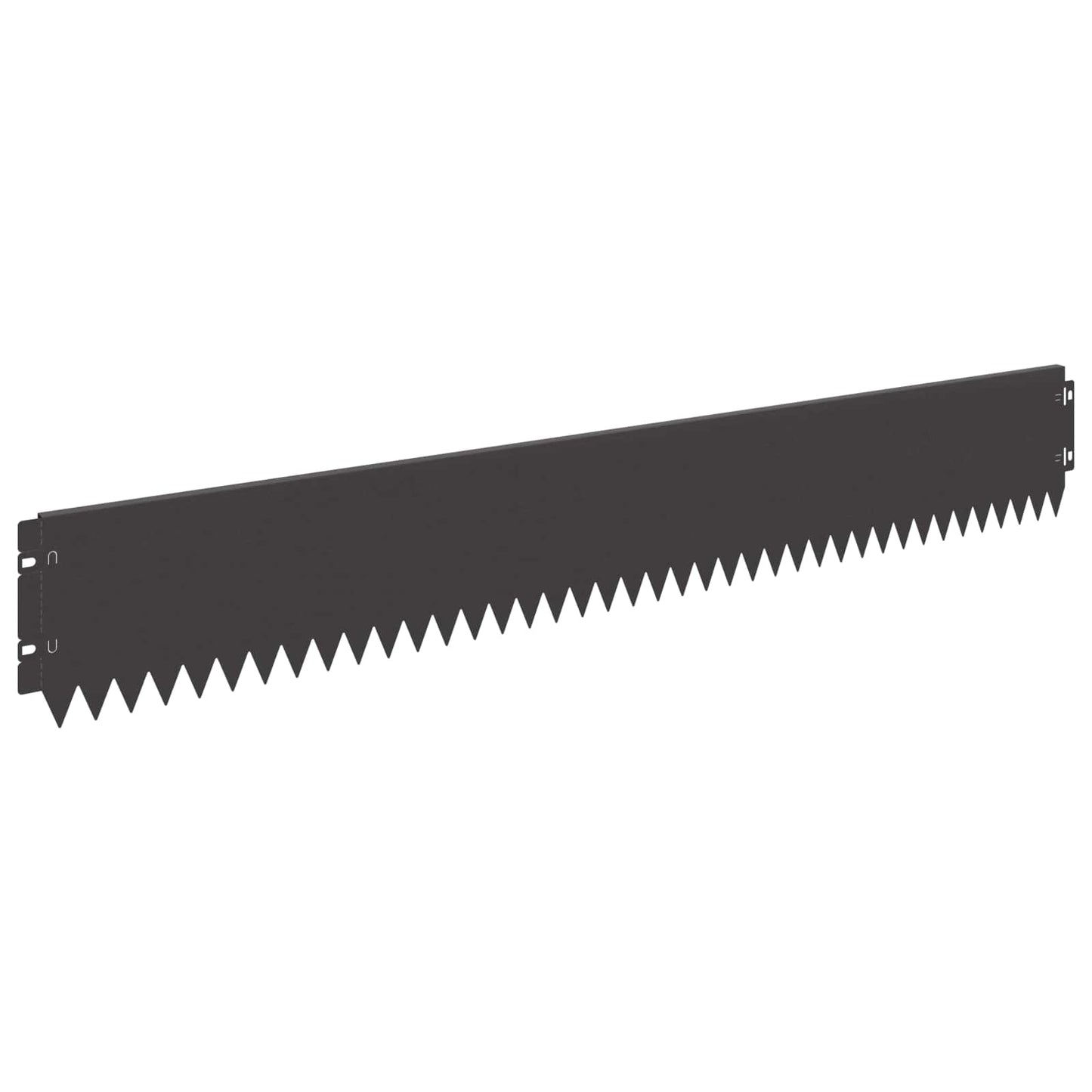 Lawn Edging 20 pcs 103 x 15 cm Steel Black