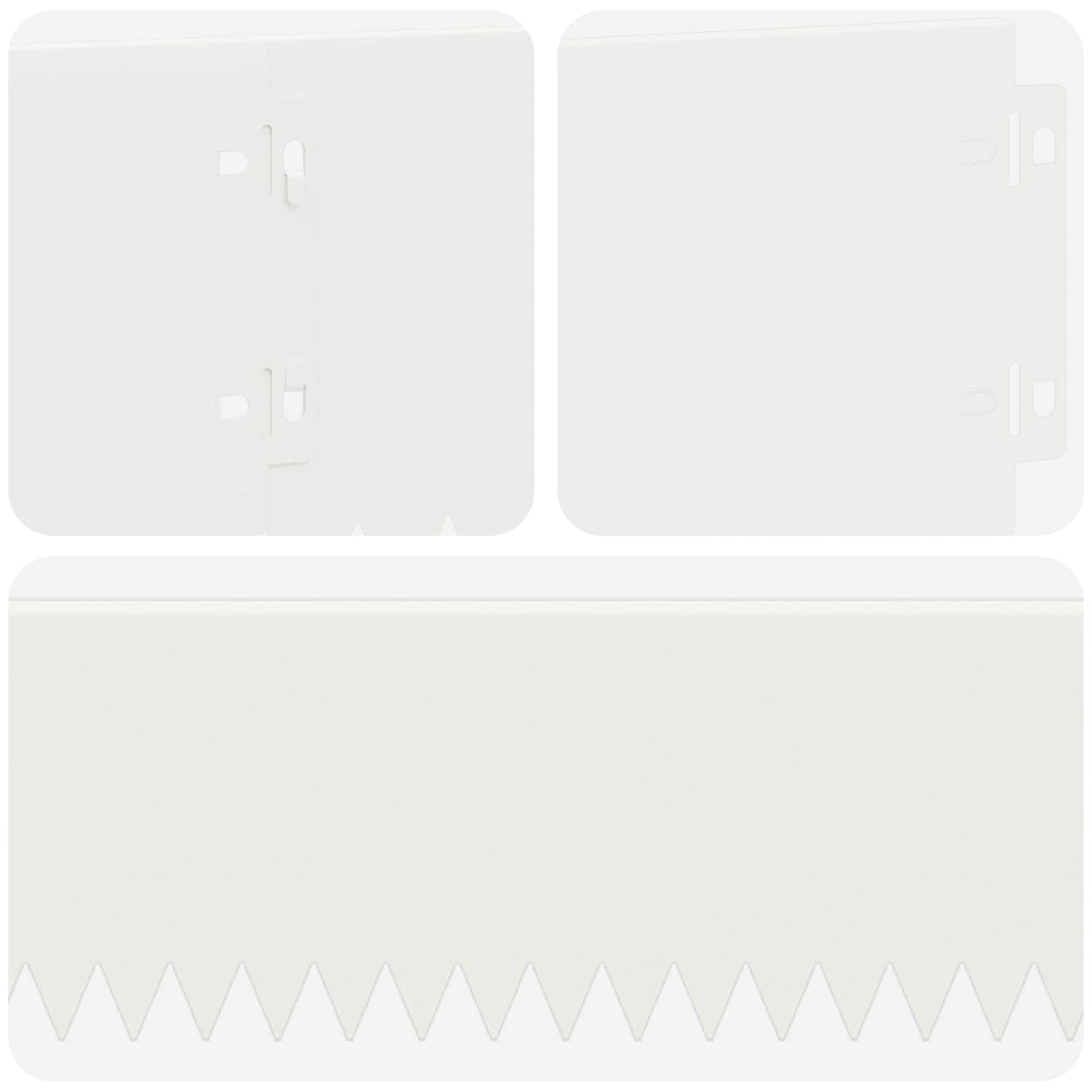 Lawn Edging 10 pcs 103 x 15 cm Steel White