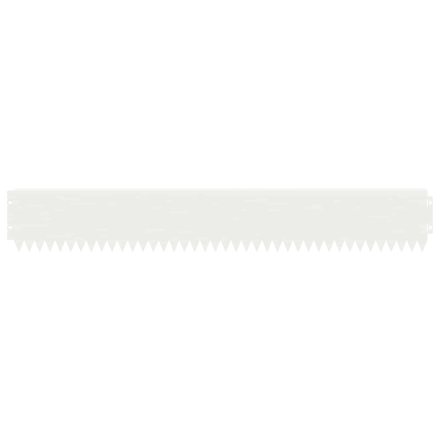 Lawn Edging 10 pcs 103 x 15 cm Steel White