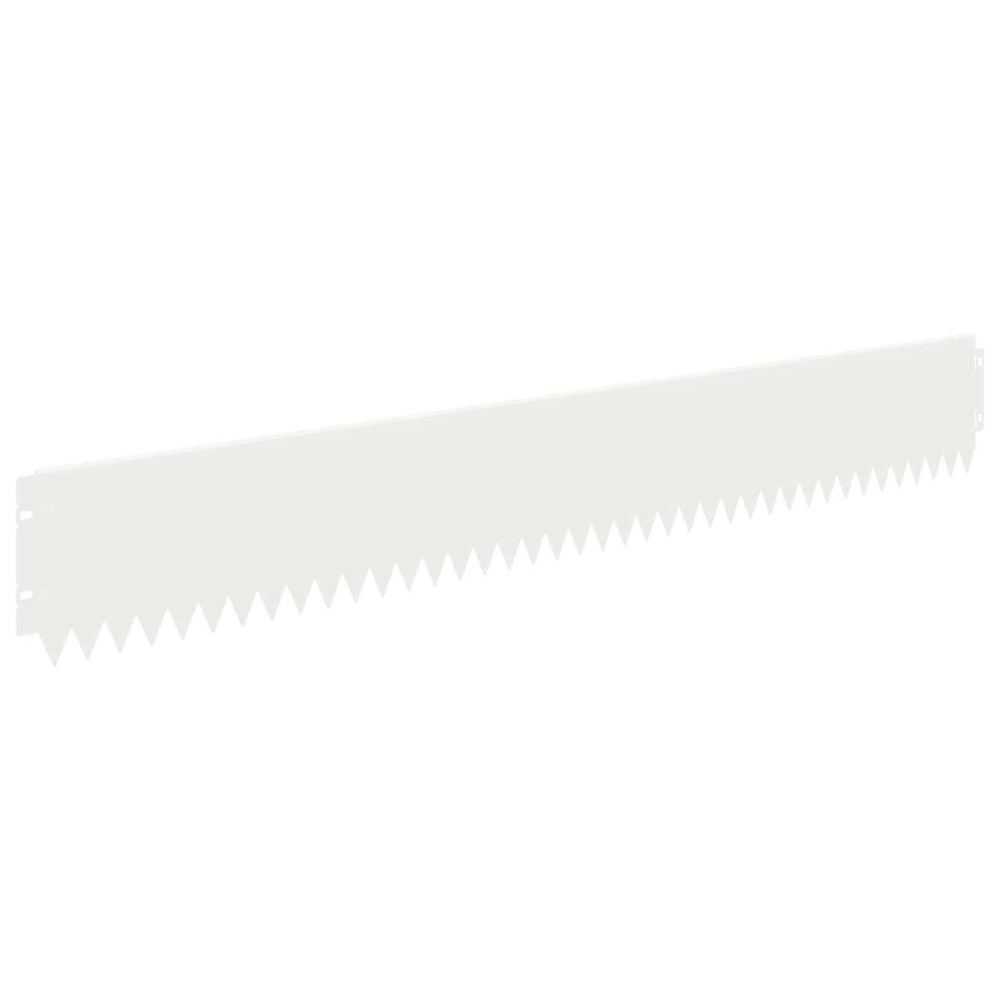 Lawn Edging 20 pcs 103 x 15 cm Steel White