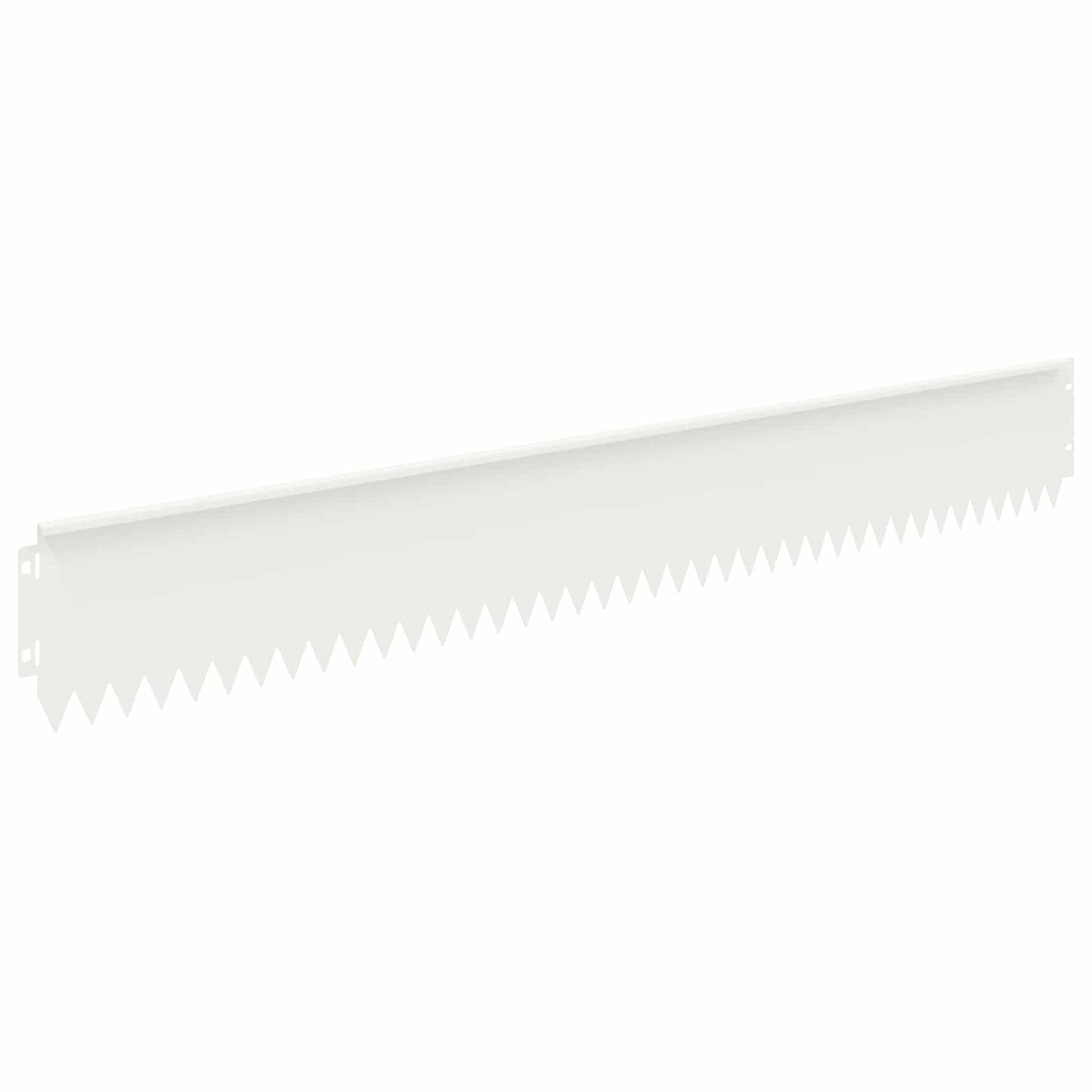 Lawn Edging 20 pcs 103 x 15 cm Steel White