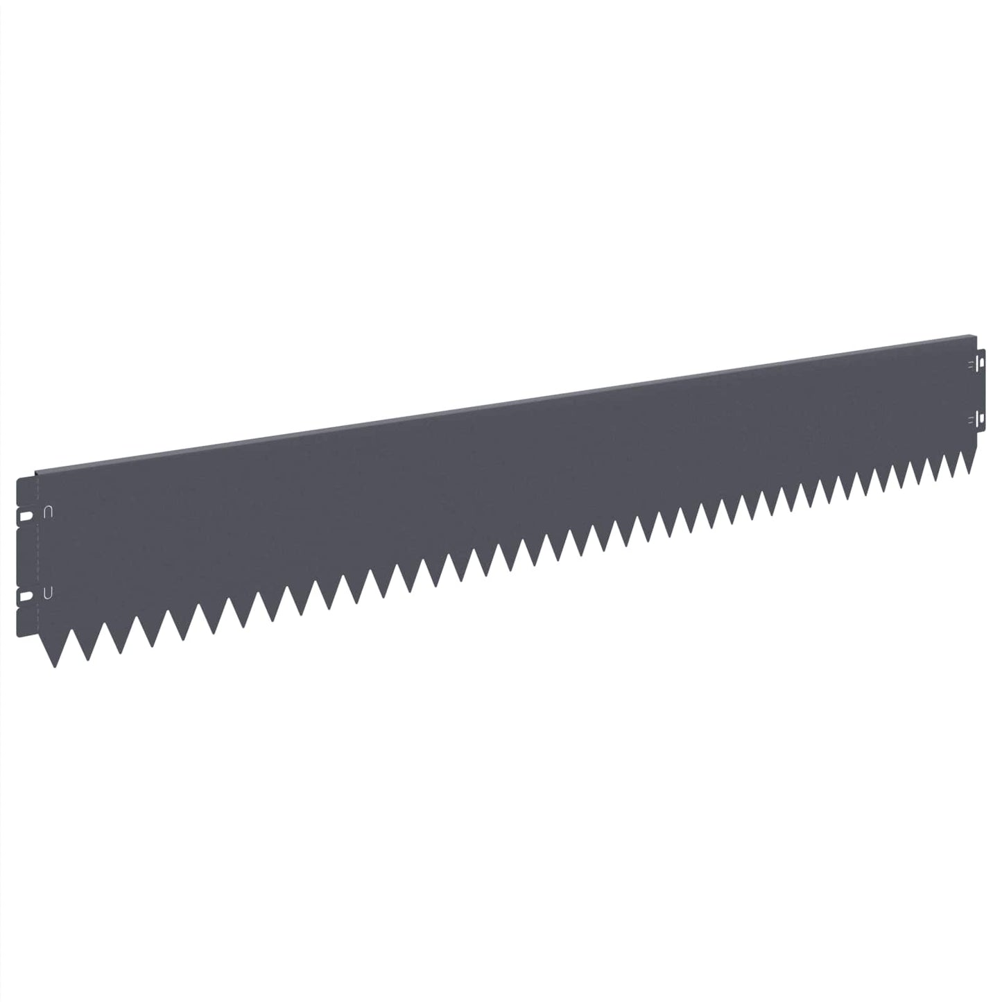 Lawn Edging 20 pcs 103 x 15 cm Steel Anthracite