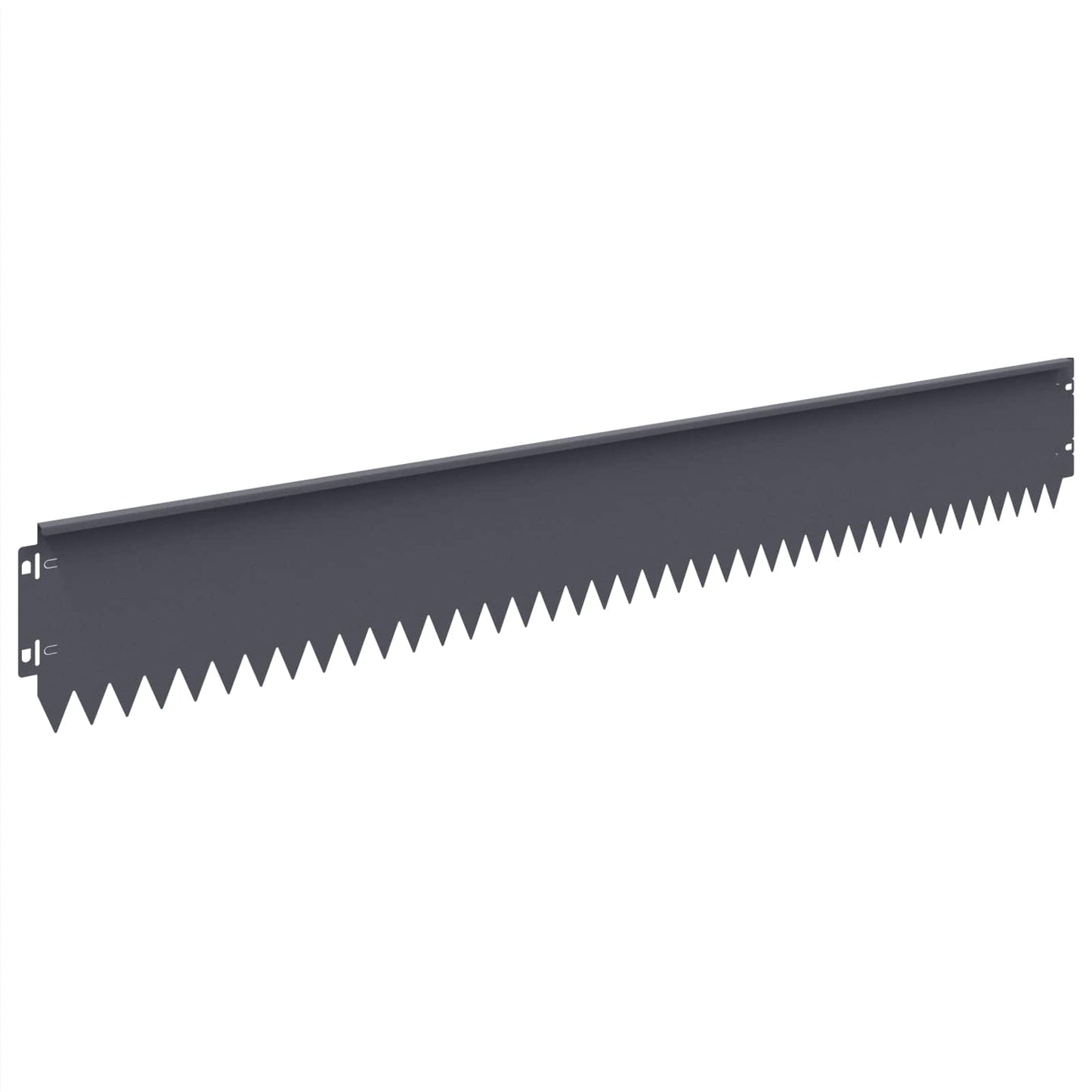Lawn Edging 30 pcs 103 x 15 cm Steel Anthracite