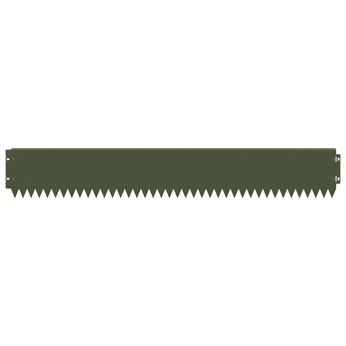 Lawn Edging 20 pcs 103 x 15 cm Steel Olive Green