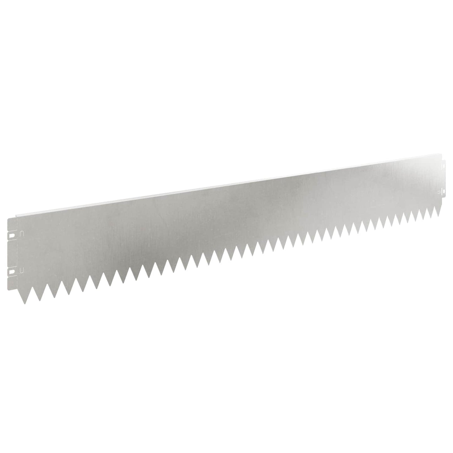 Lawn Edging 10 pcs 103 x 15 cm Steel Silver