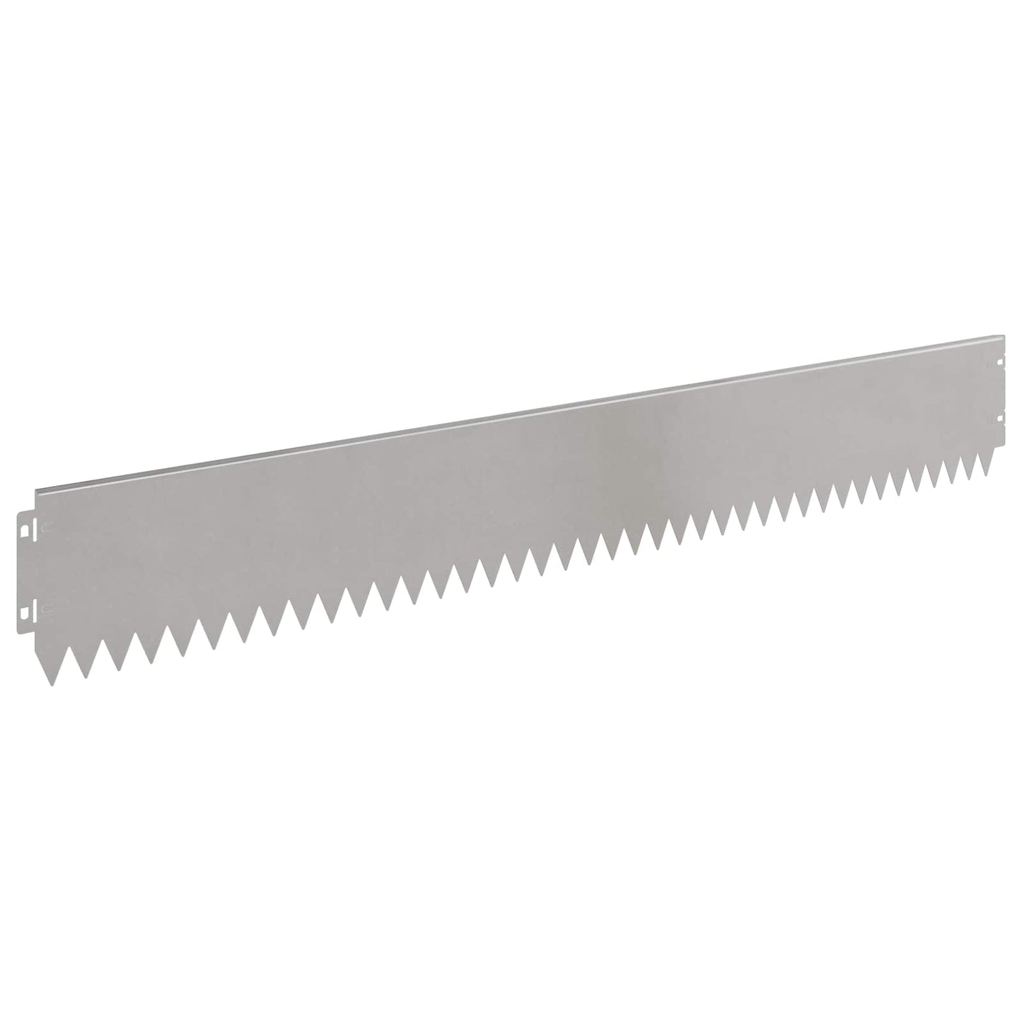 Lawn Edging 10 pcs 103 x 15 cm Steel Silver